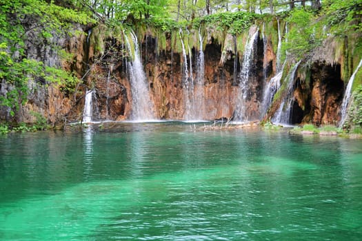 Waterfalls in Plitvice Lakes National Park, Croatia