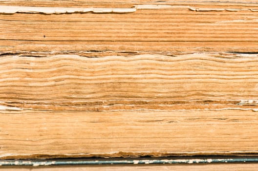 pile of old books, close-up