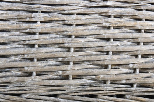background of woven twigs, close-up