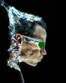 Portrair with Splash