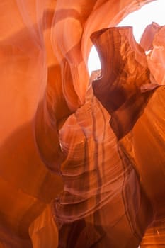 Upper antelope Canyon in the Navajo Reservation in Arizona - USA