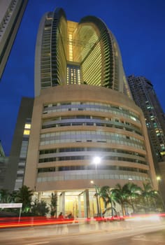 PANAMA CITY, PANAMA - MARCH 17: The Trump Ocean Club International Hotel and Tower on March 17, 2013 in Panama City, Panama. This 70-story, 230,000 m2 skyscraper was completed in 2011 at a cost of $400 million.