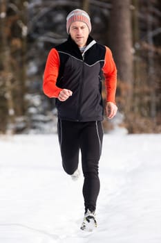 Joggers in winter