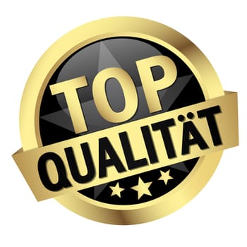 Button with banner " TOP QUALITY """