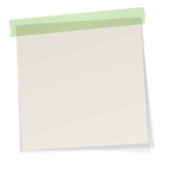 Sticky notes with adhesive strips