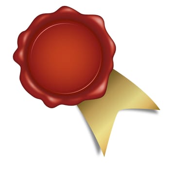 Wax seal with ribbon