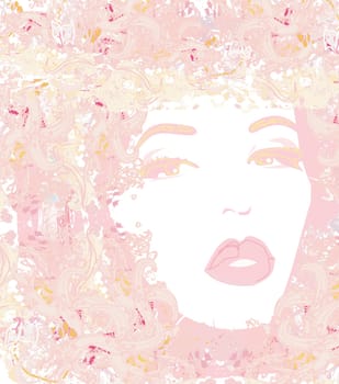 Abstract Beautiful Woman Portrait