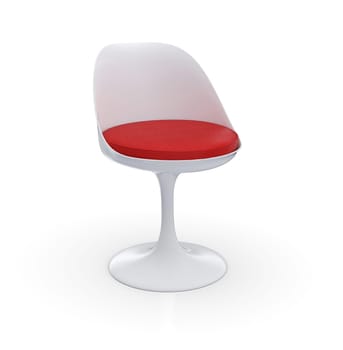Futuristic Chair - White Red