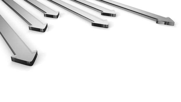Silver Arrows in front of a white background 6