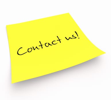 Yellow Note - Contact us!