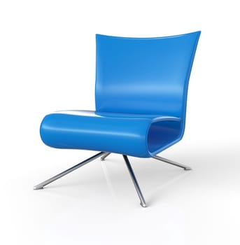 Modern armchair insulated - Blue