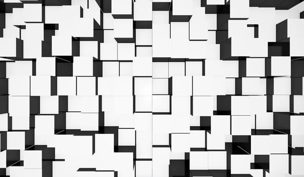 Background - Cube Mix White Black