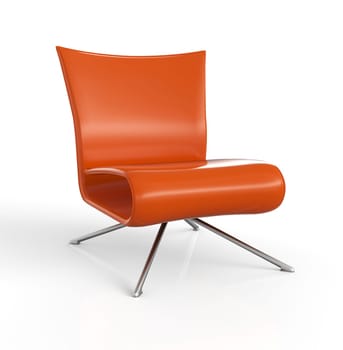 Club Chair Orange 3D