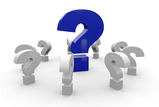 In the circle of questions - Blue