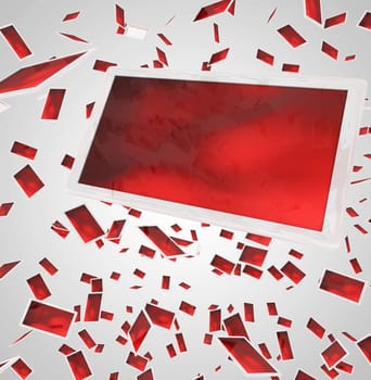 Flying Tablets - White Red