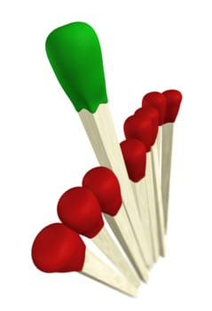 Match Concept - Green Wins 2