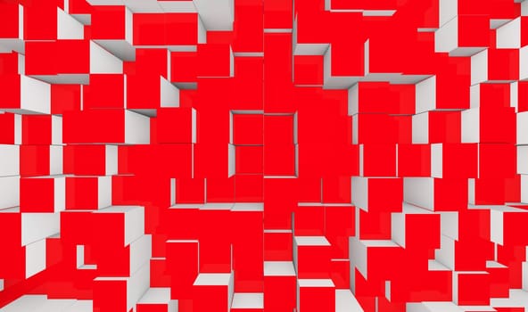 Background - Dice Mix Red White