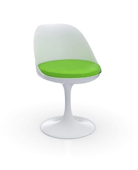 Futuristic Chair - White Green