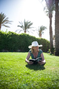 Woman with book