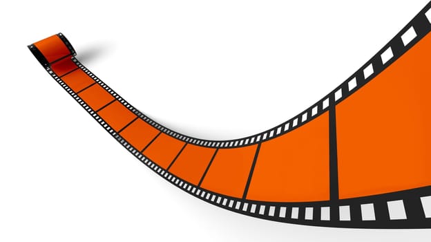 Blank Film Reel Orange 01