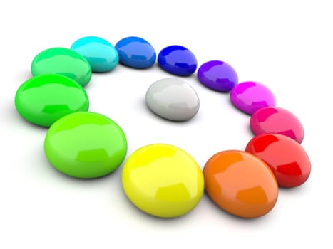 3D Color Wheel from Drops 4