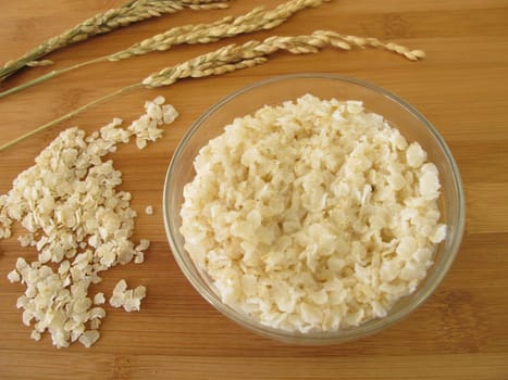 Warm rice pudding