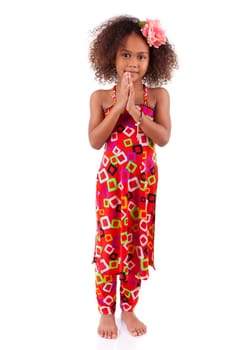 Portrait of a cute young African Asian girl  - Asian children