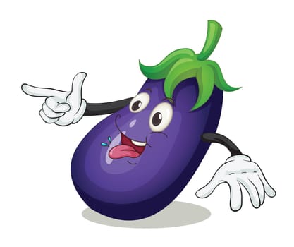 illustration of brinjal on a white background