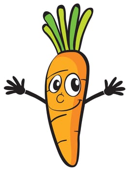 illustration of a carrot on a white background