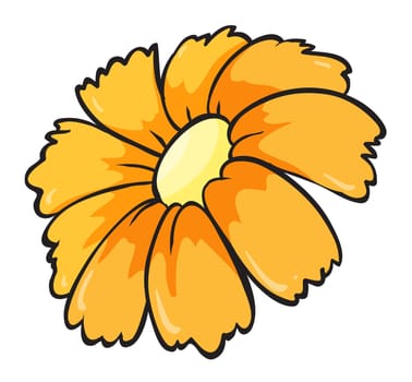 illustration of a flower on a white background