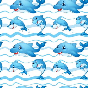 illustration of group of fishes swimming in the water