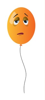 illustration of a balloon on white background