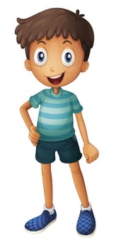 illustration of a boy on a white background