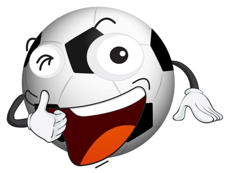 illustration of a football on a white background