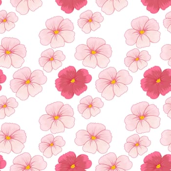 illustration of flowers on a white background