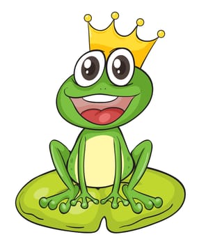 illustration of a frog on a white background