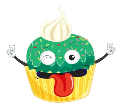illustration of cake on a white background