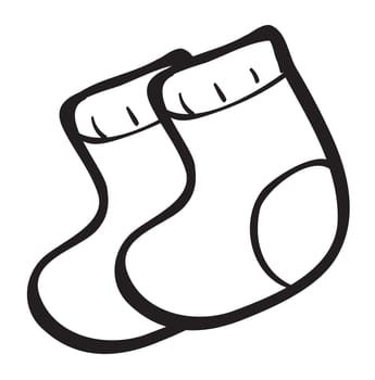 illustration of a socks on a white background