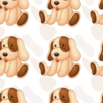 illustration of a soft toy on a white backgound