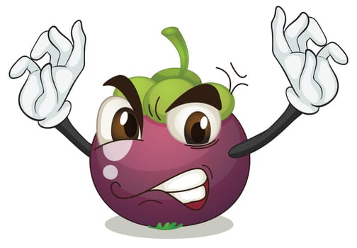 illustration of a berry on a white background