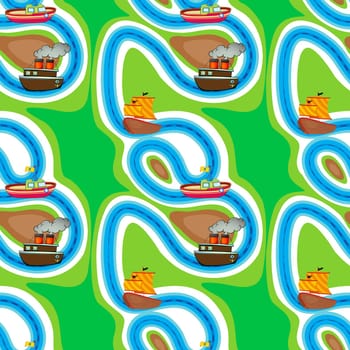 Illustration of a seamless pattern