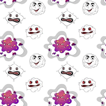 Illustration of a seamless pattern