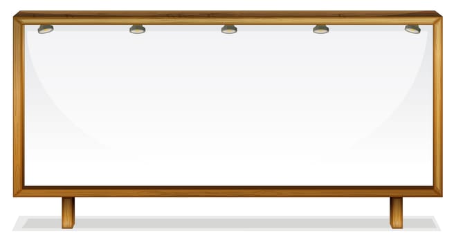 Illustration of a banner on white
