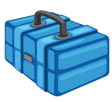 Illustration of a fishing box