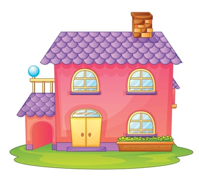 illustration of a house on a white background