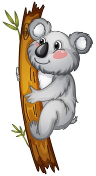 illustration of a white bear on a white background