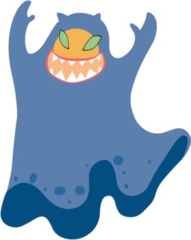 illustration of ghost on white