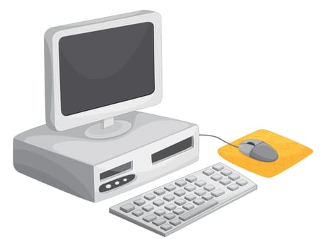Illustration of a desktop computer
