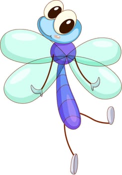 Illustration of a comical bug