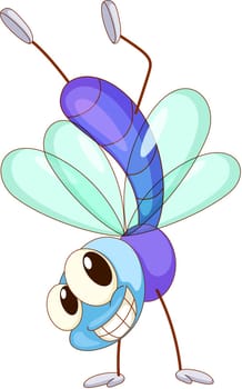 illustration of a cute fly